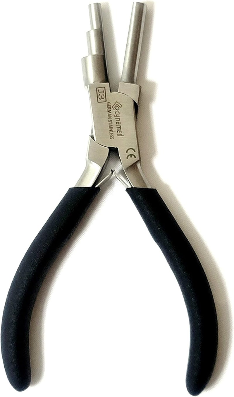 CYNAMED German Heavy Duty Bail Making Pliers,6 IN 1 Wire Looping Forming Pliers, BIG SIZE LOOPING PLIERS 13,16 & 20MM,SMALL LOOPING PLIER, 5, 7,10MM Anti Slip comfort grip handle - Image 4